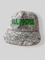 Load image into Gallery viewer, Vintage Illinois Map Snapback Hat

