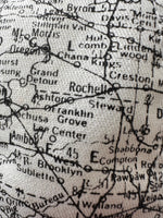 Load image into Gallery viewer, Vintage Illinois Map Snapback Hat
